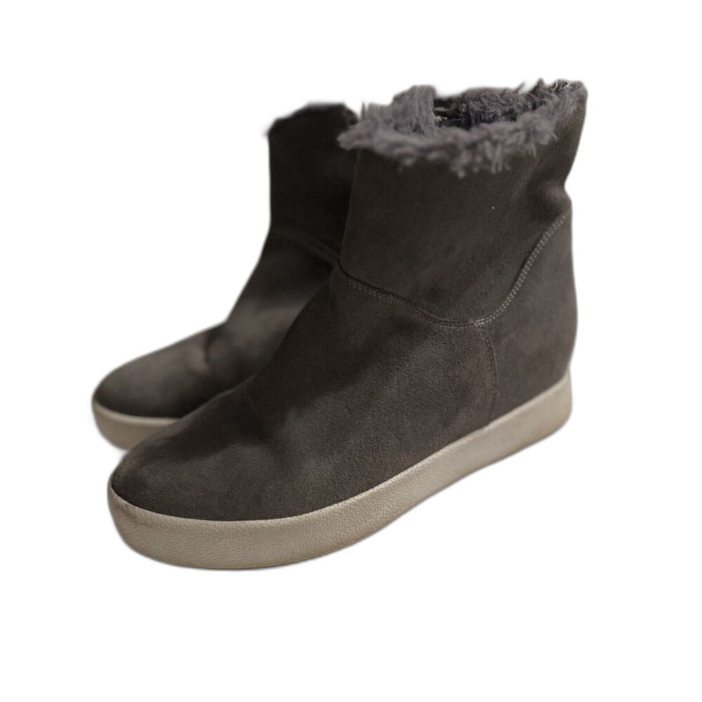Blondo Waterproof Rain Snow Grey Boots Bootie Suede‎ Size 8